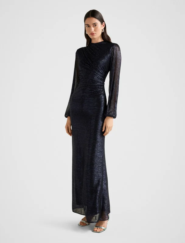 forever new  Jdc4848-Navy Blue Women's Mid Dress for Women | Best Price UAE